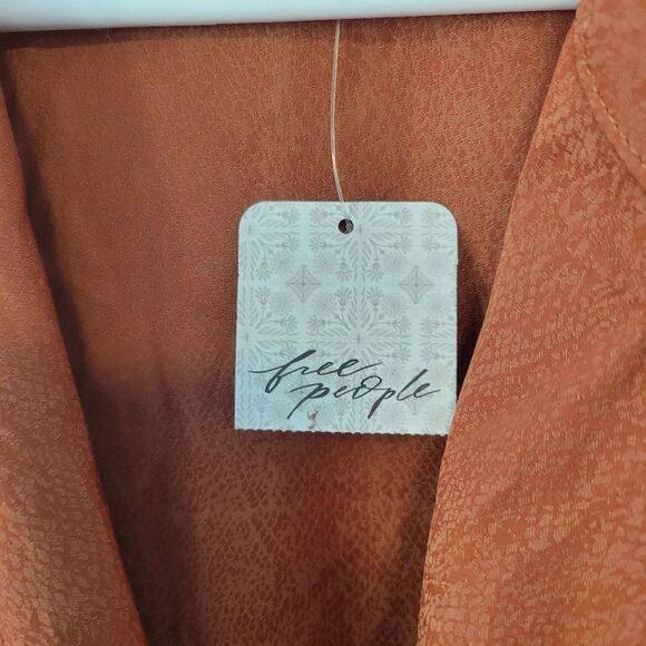 Free People Simone Dress Cinnabar Sienna Long Sleeve Blazer Mini Dress Size S - Picture 6 of 9